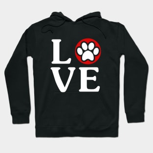 Love Dog Shirt Dog Paw For Dog Lover - Birthday Gift Hoodie